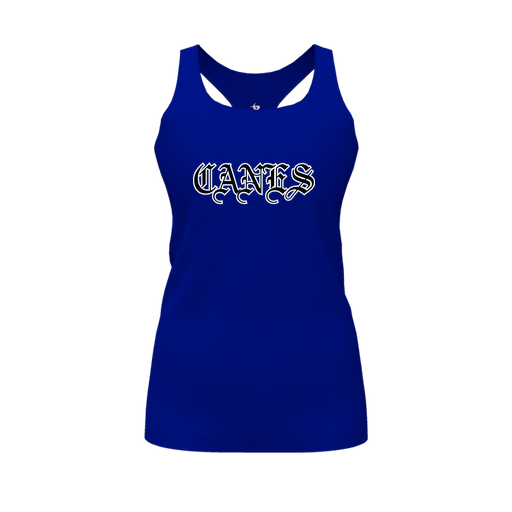 [FT0TRBRY-FYS-LOGO1] Decker Racerback Tank Top (Female Youth S, Royal, Logo 1)