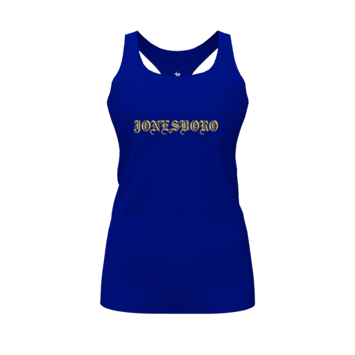 [FT0TRBRY-FYS-LOGO2] Decker Racerback Tank Top (Female Youth S, Royal, Logo 2)