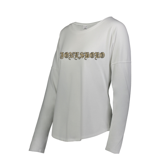 [FTLCUBWH-FAS-LOGO2] Decker Women's Tri-Blend T-Shirt - Long Sleeve (Female Adult S, White, Logo 2)